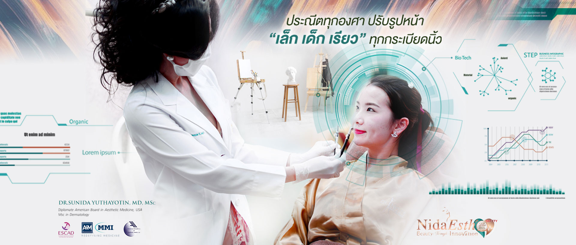 Nida Esth' ศูนยบริการทางการแพทย์ด้านความงาม แบบครบวงจร